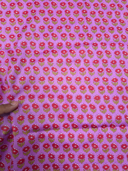 Small Floral Print Cotton Fabric