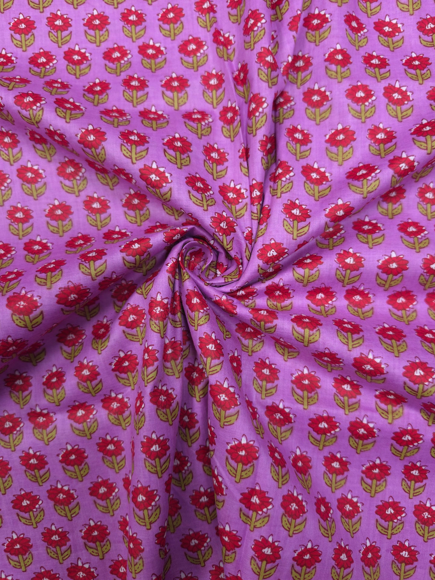Small Floral Print Cotton Fabric