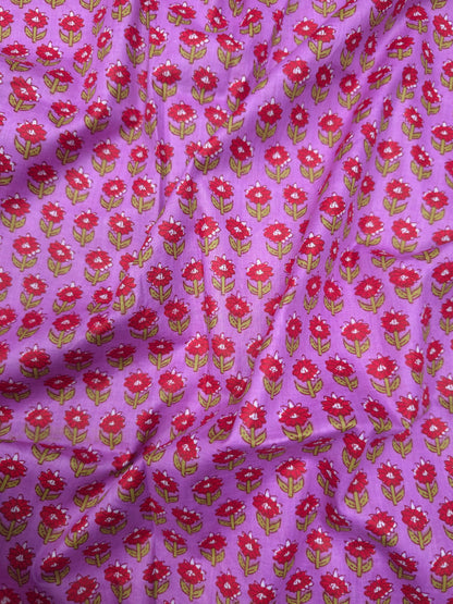 Small Floral Print Cotton Fabric