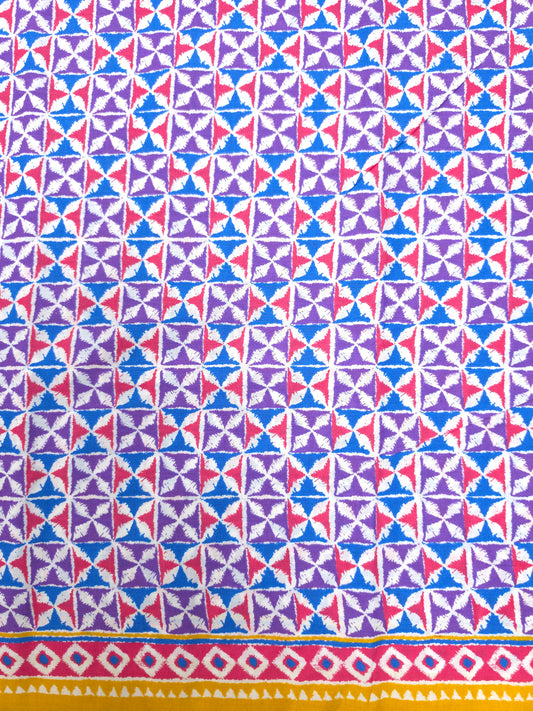 Geometric Print Cotton Fabric