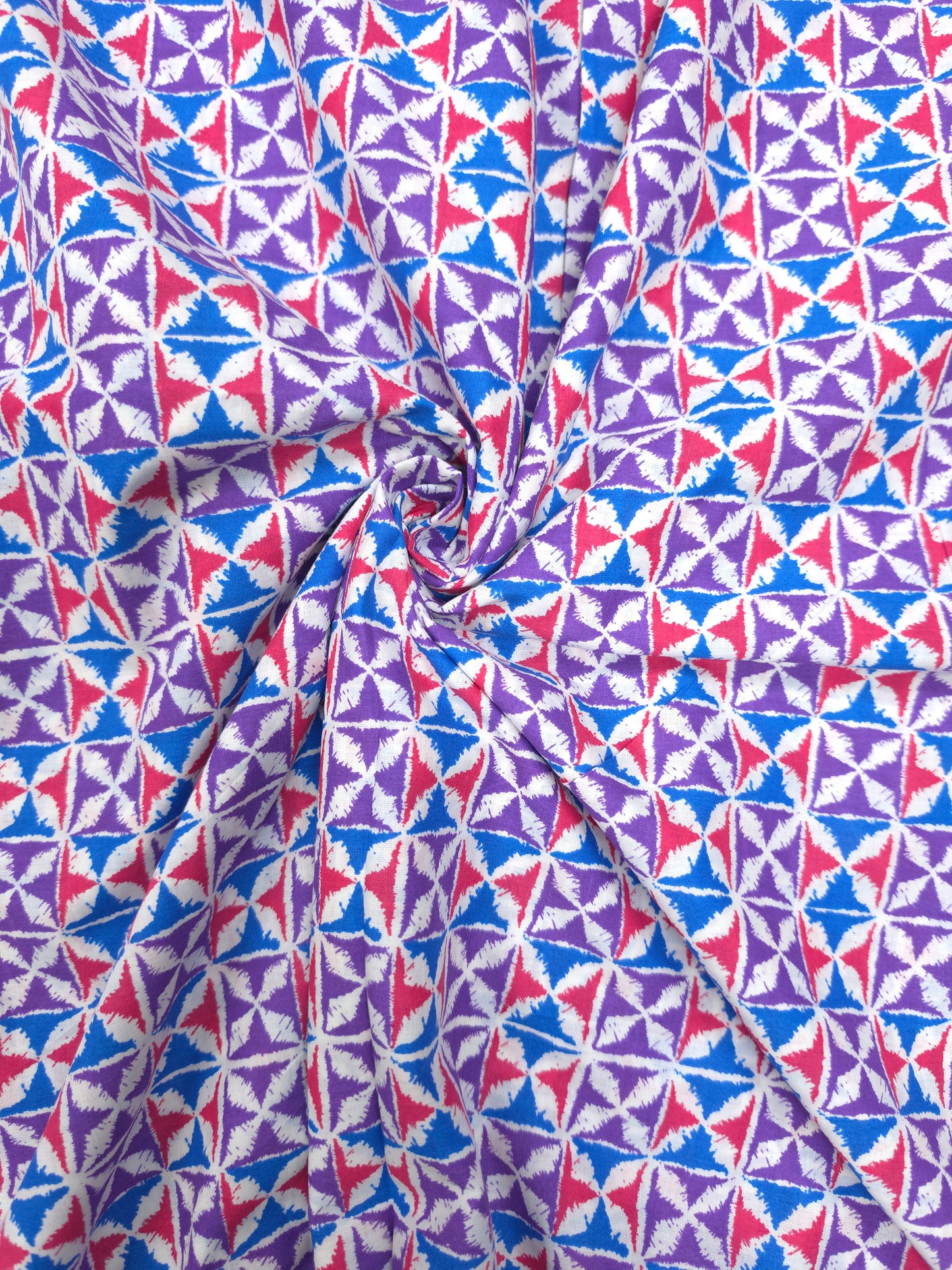 Geometric Print Cotton Fabric
