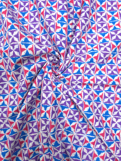 Geometric Print Cotton Fabric