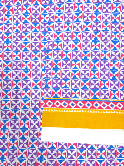 Geometric Print Cotton Fabric