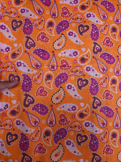 Premium Paisley Printed Cotton Fabric