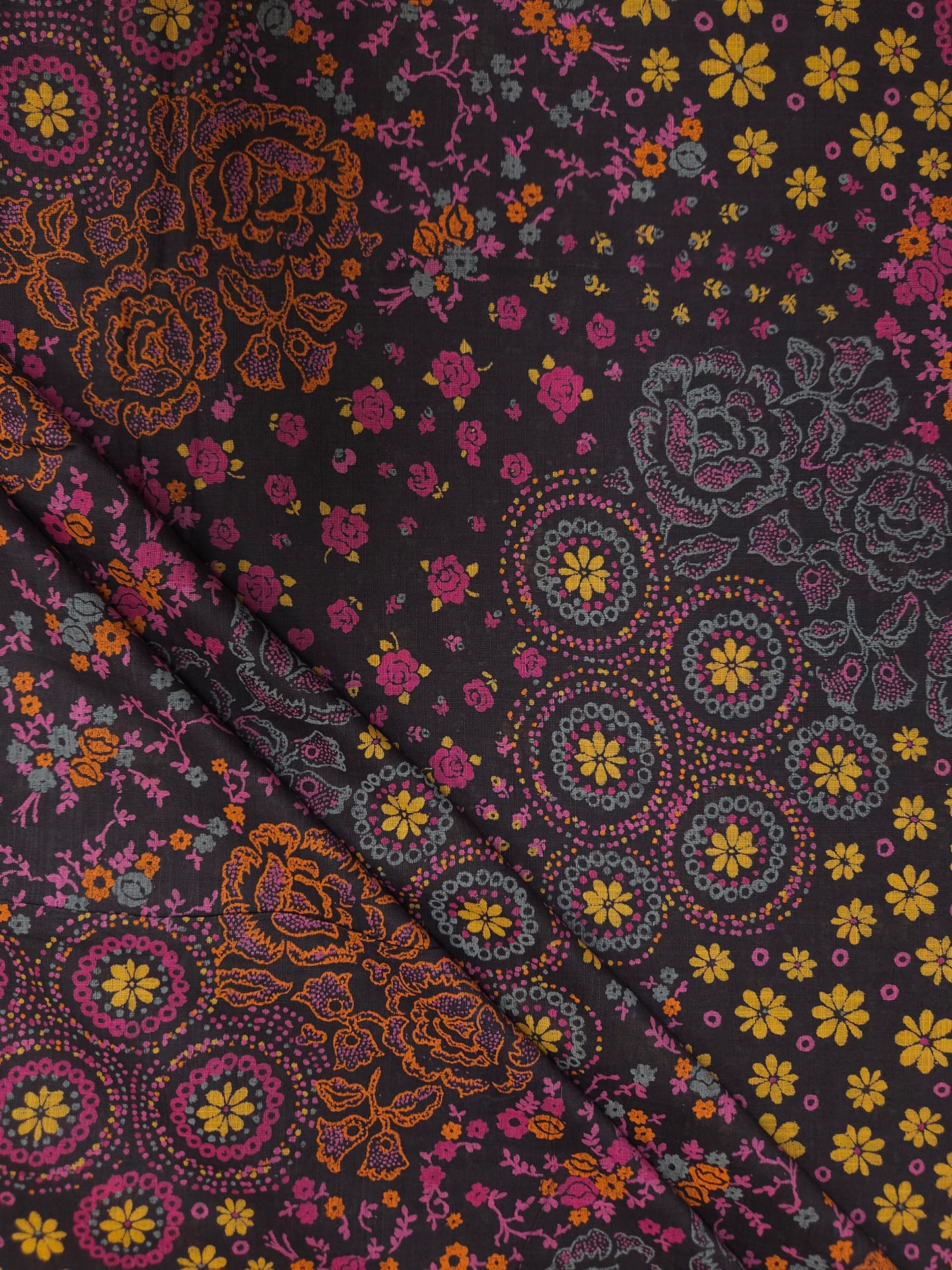 Premium Vintage Floral Cotton Fabric