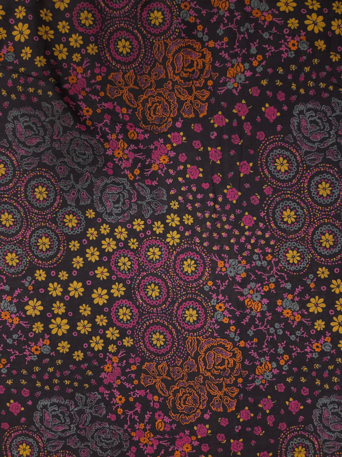 Premium Vintage Floral Cotton Fabric