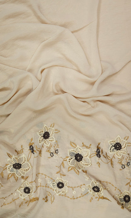 Designer Floral Embroidery Georgette Fabric