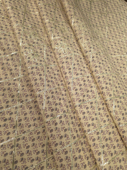 Premium Mul Cotton Fabric with Stitched Gota Patti Work – 60 Inch Width