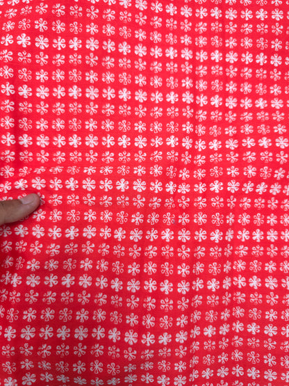 Scarlet Bloom Cotton Suit Set