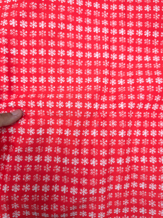 Scarlet Bloom Cotton Suit Set