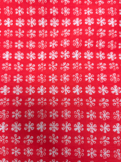 Scarlet Bloom Cotton Suit Set