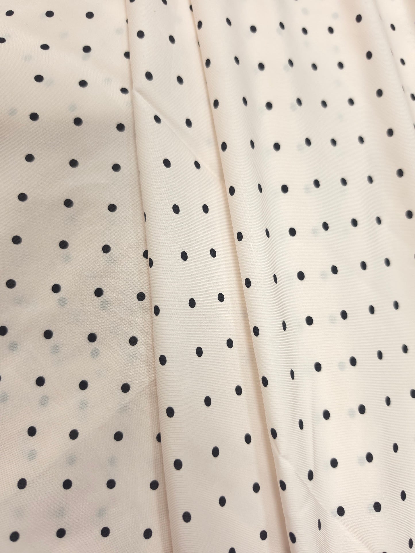 Polka Dot Modal Rayon Satin Fabric