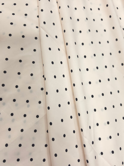 Polka Dot Modal Rayon Satin Fabric