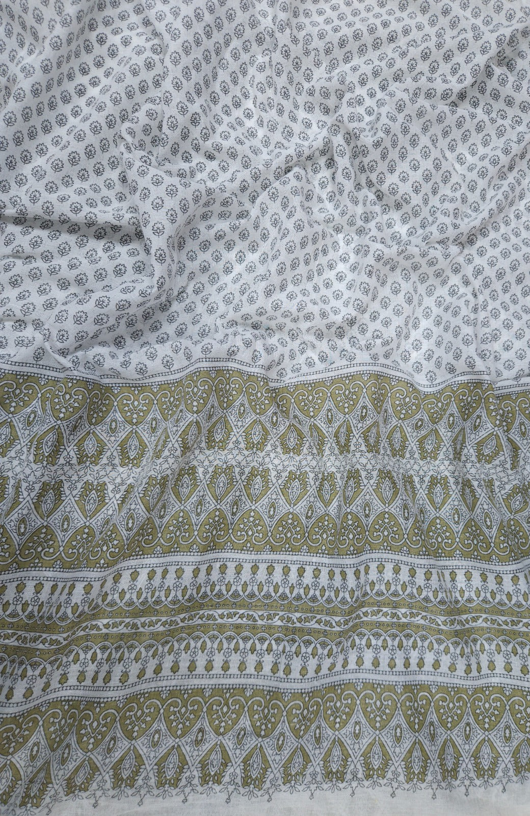 Premium Hand Block Border Cotton Mul Dupatta 2.5 Meter | Soft Printed Designer Dupatta
