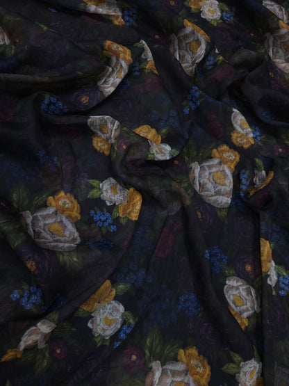 Premium Floral Printed Chiffon Dupatta 2.5 Meter | Soft Lightweight Designer Dupatta