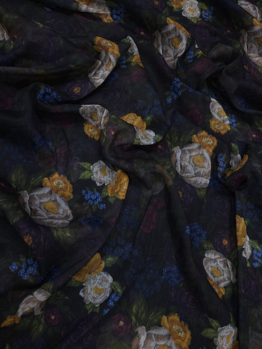 Premium Floral Printed Chiffon Dupatta 2.5 Meter | Soft Lightweight Designer Dupatta