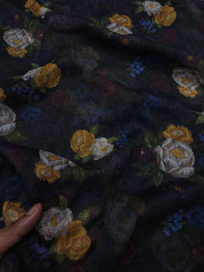 Premium Floral Printed Chiffon Dupatta 2.5 Meter | Soft Lightweight Designer Dupatta