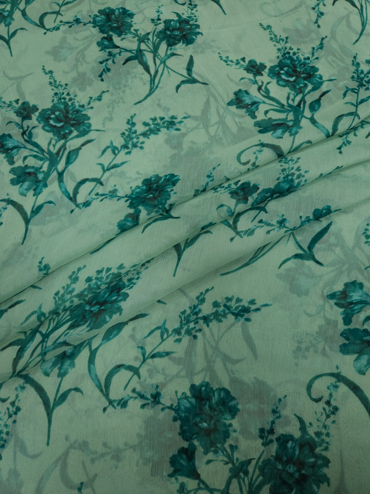 Premium Floral Printed Chiffon Dupatta 2.5 Meter | Soft Lightweight Designer Dupatta