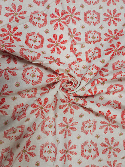Sunset Colored Cotton Linen  Suit Set