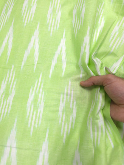 Forest Green Ikat Print Cotton Fabric