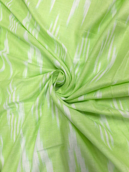 Forest Green Ikat Print Cotton Fabric