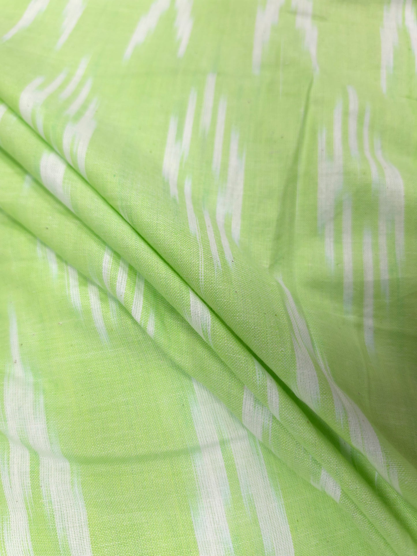 Forest Green Ikat Print Cotton Fabric