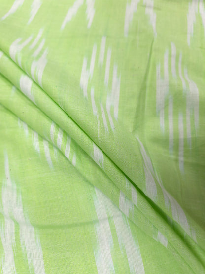 Forest Green Ikat Print Cotton Fabric