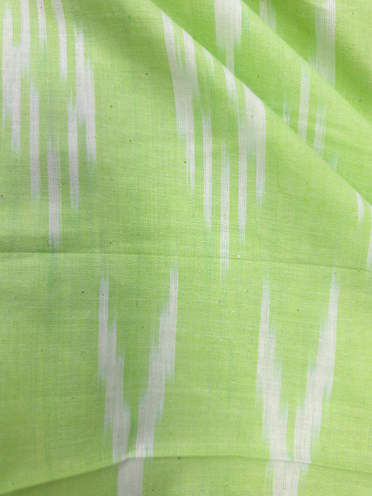 Forest Green Ikat Print Cotton Fabric