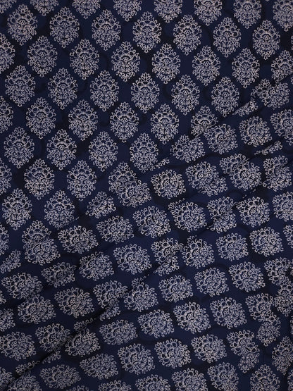 Designer Cotton Silk Printed Ethnic Buti Fabric
