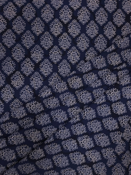 Designer Cotton Silk Printed Ethnic Buti Fabric