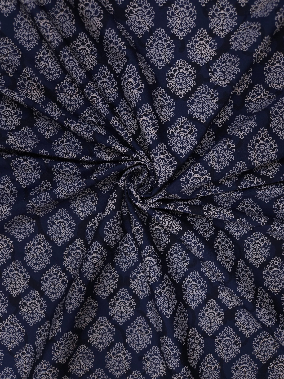 Designer Cotton Silk Printed Ethnic Buti Fabric