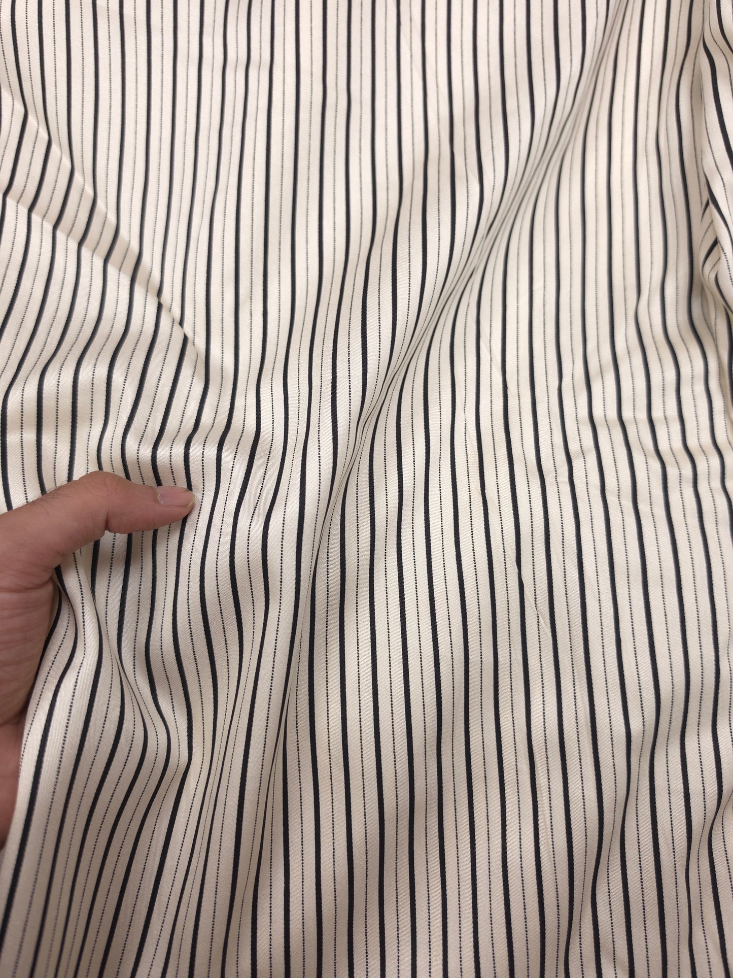 Classic Unisex Striped Modal Rayon Satin fabric