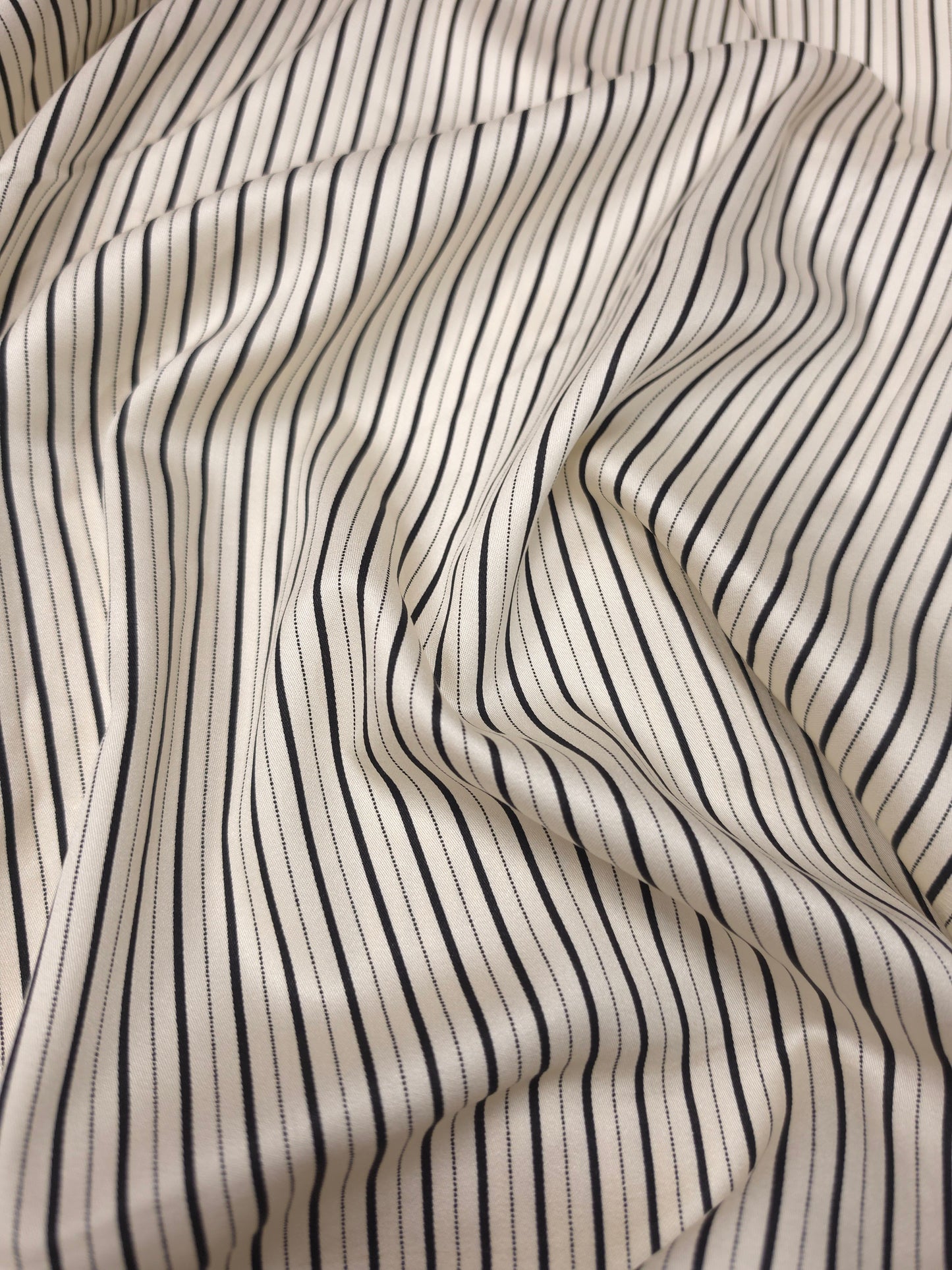 Classic Unisex Striped Modal Rayon Satin fabric