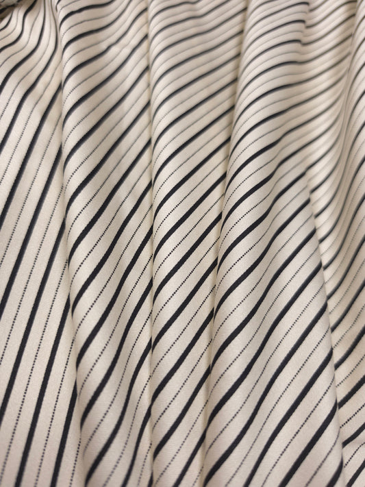 Classic Unisex Striped Modal Rayon Satin fabric