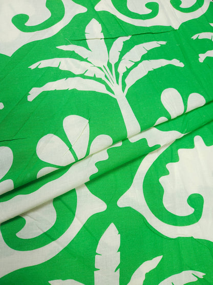 Green Tropical Linen Fabric | 60 Inch Width