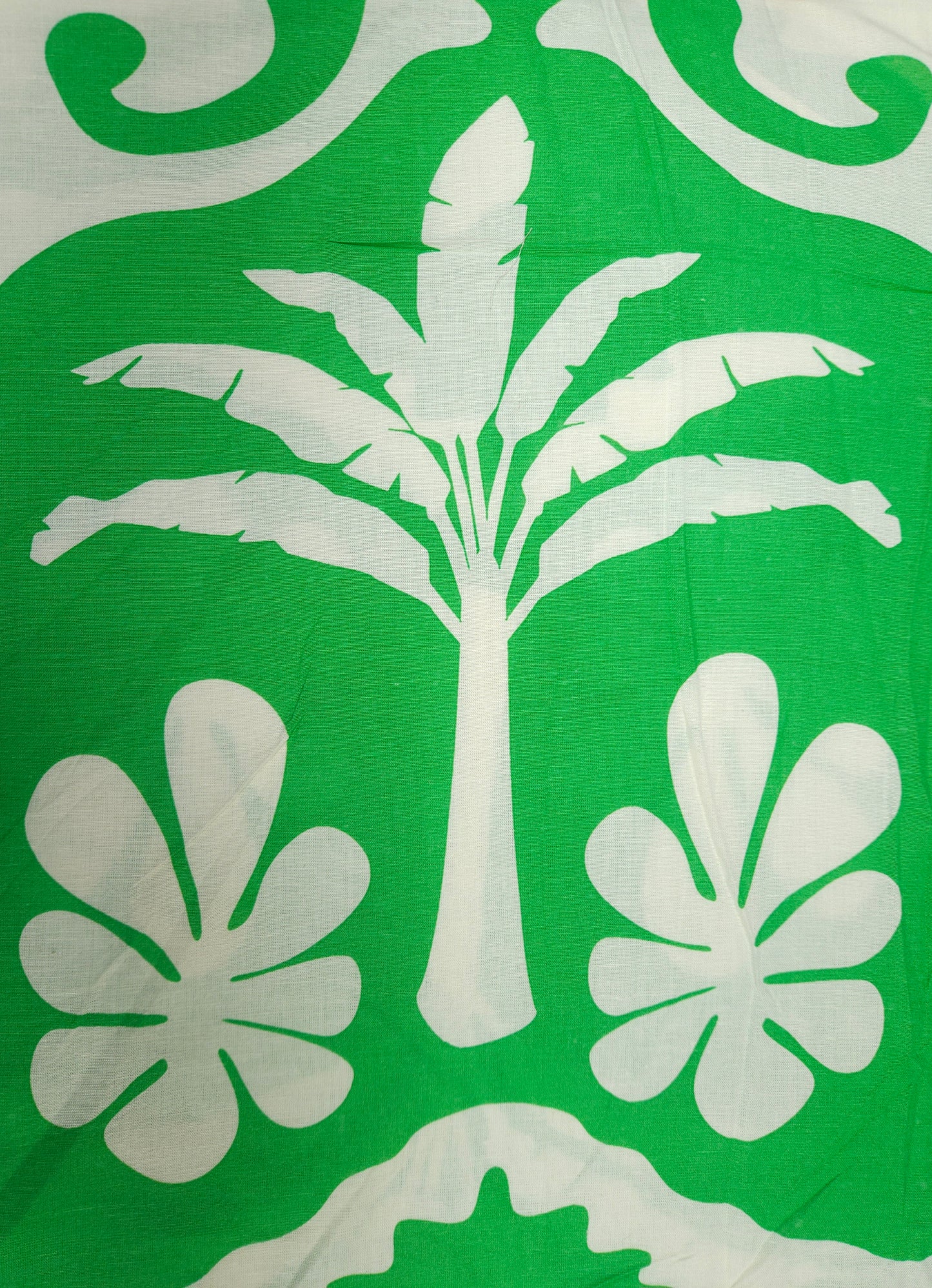 Green Tropical Linen Fabric | 60 Inch Width