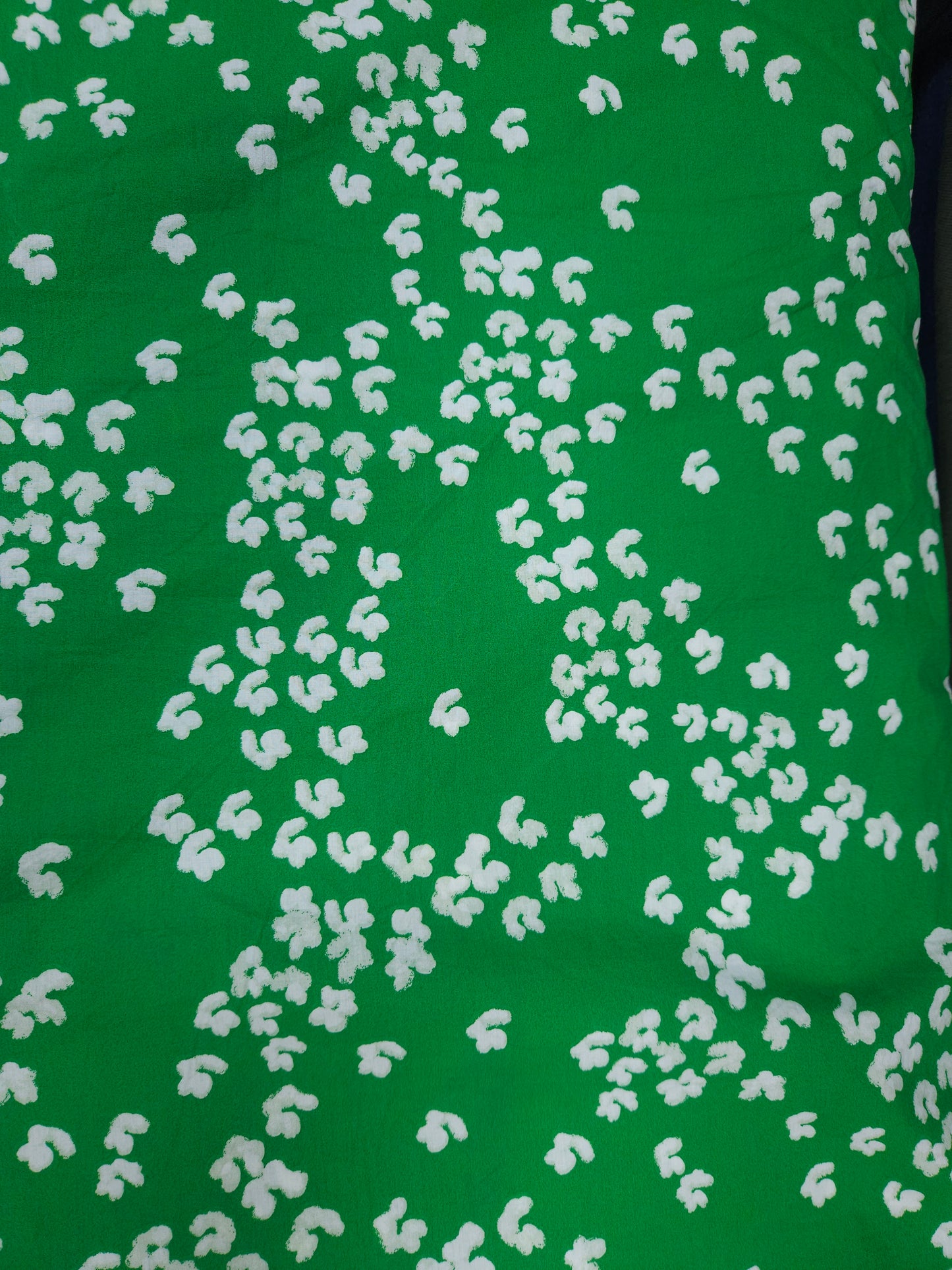 Emerald Petal Drift Cotton poplin Fabric
