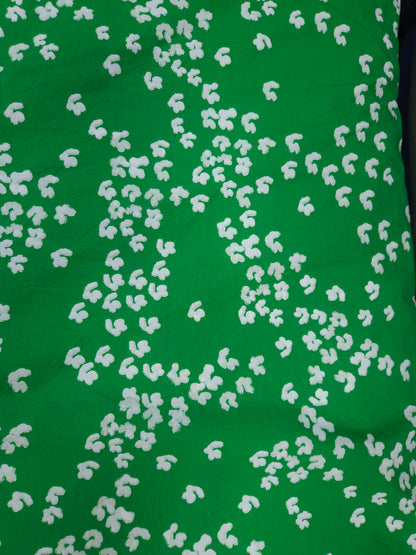 Emerald Petal Drift Cotton poplin Fabric