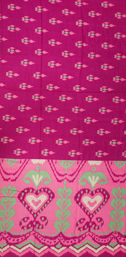 Pink Rayon Kurta with Rayon Bottom Suit Set