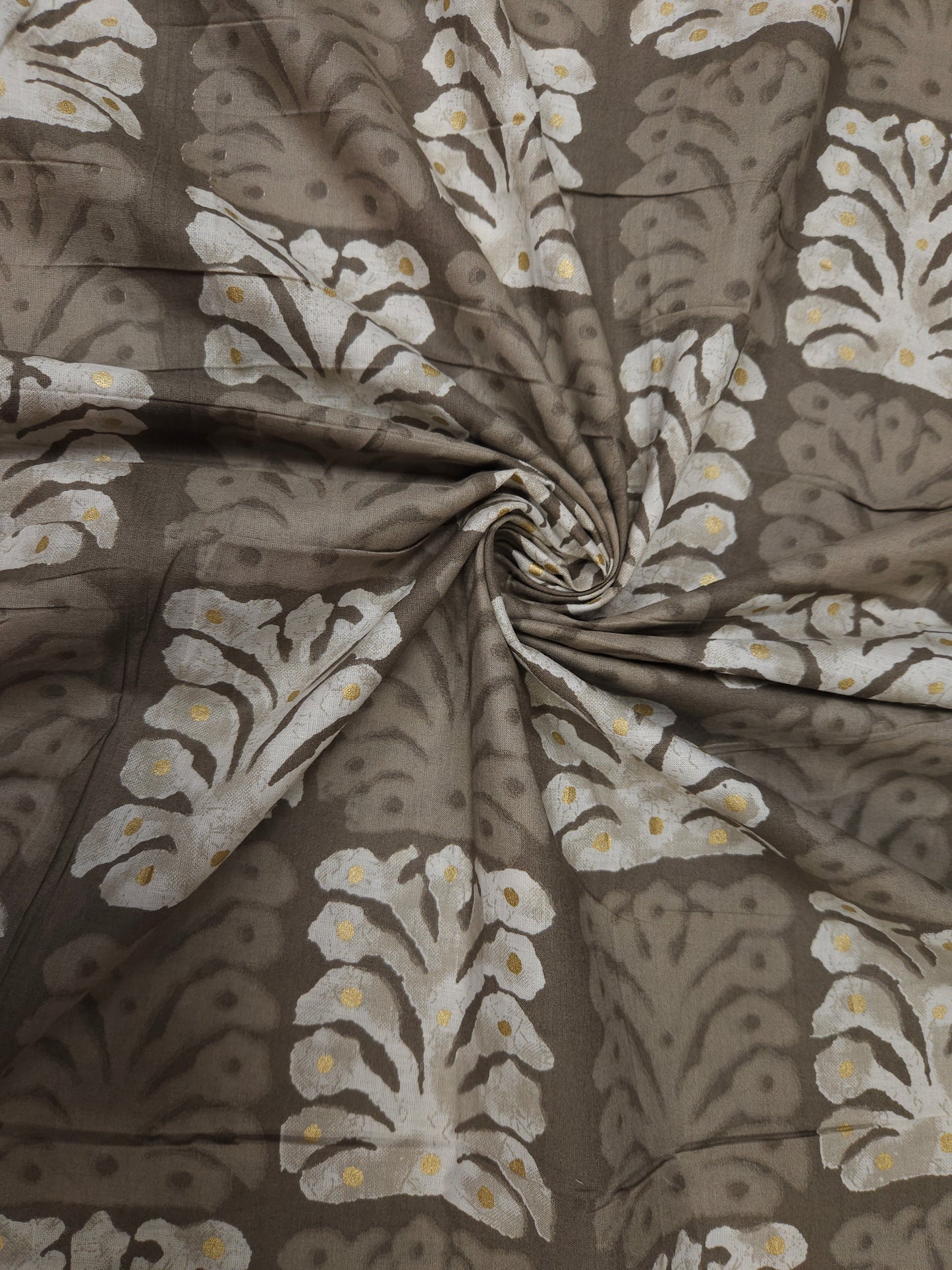 Brown Cotton Kurta with White Chicken Cotton Bottom | Premium Ethnic Suit Set