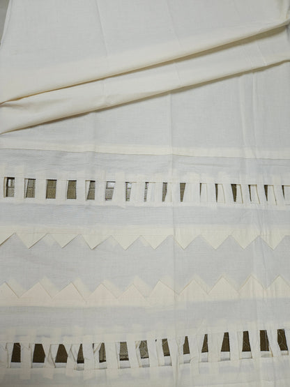Brown Cotton Kurta with White Chicken Cotton Bottom | Premium Ethnic Suit Set