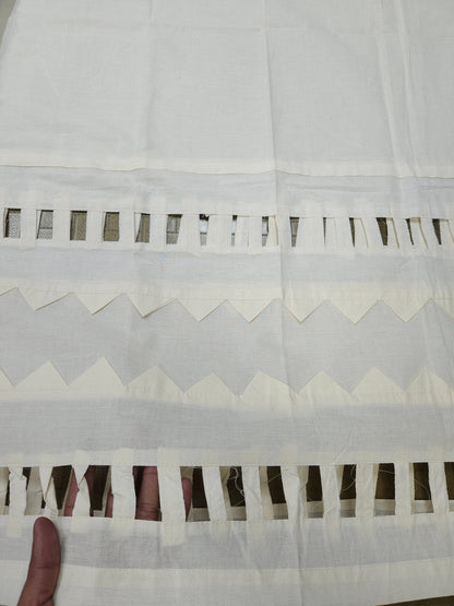 Brown Cotton Kurta with White Chicken Cotton Bottom | Premium Ethnic Suit Set