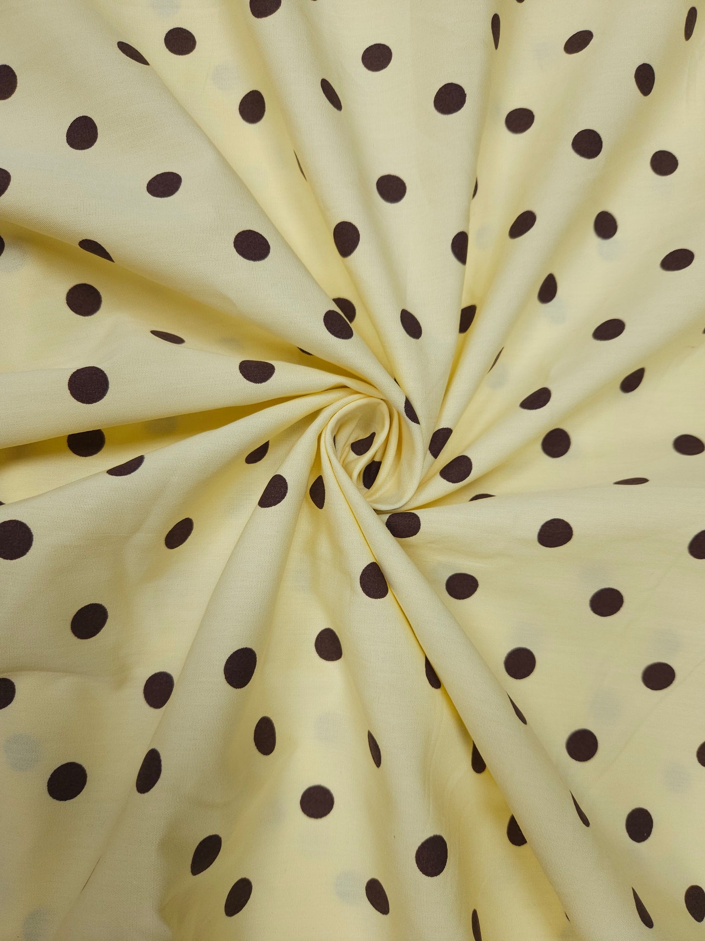 Premium Poplin Polka Dot Kurta with Rayon Bottom Suit Set
