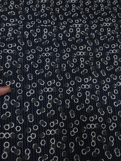 Midnight Circle Kantha Cambric Cotton
