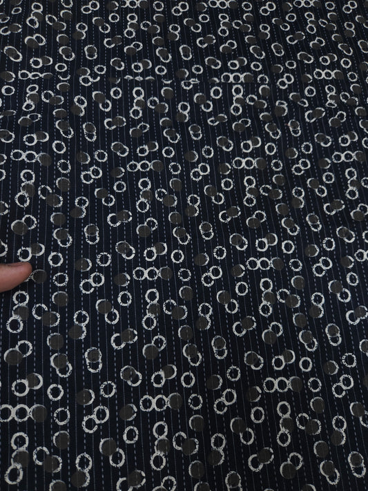 Midnight Circle Kantha Cambric Cotton