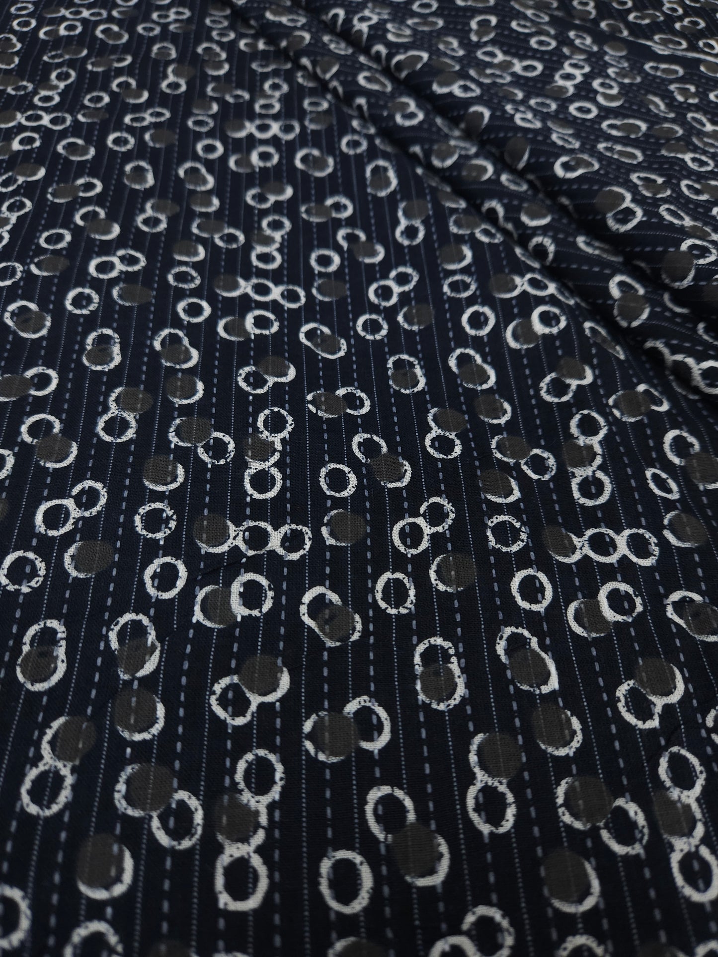 Midnight Circle Kantha Cambric Cotton