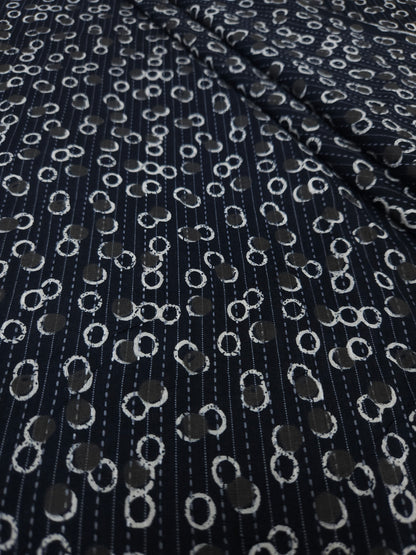 Midnight Circle Kantha Cambric Cotton