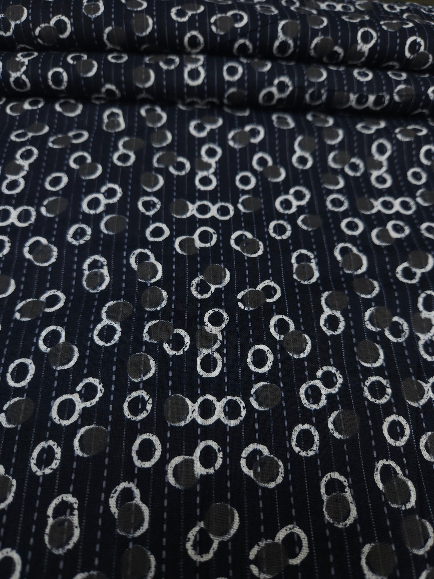 Midnight Circle Kantha Cambric Cotton