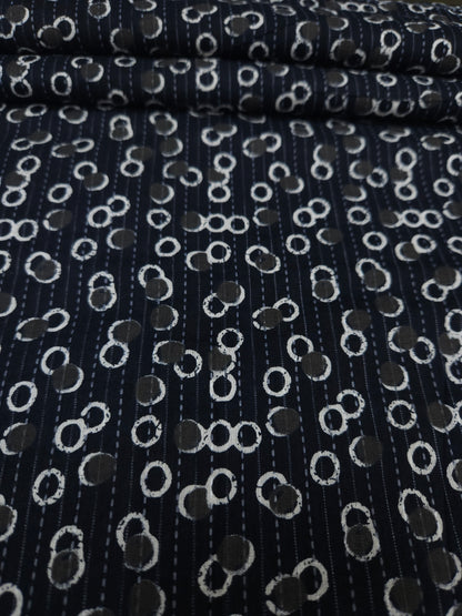 Midnight Circle Kantha Cambric Cotton