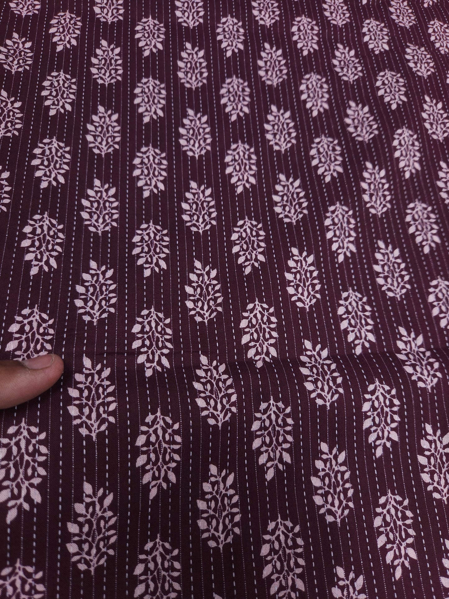 Deep Vine Artisan Kantha Cotton Suit